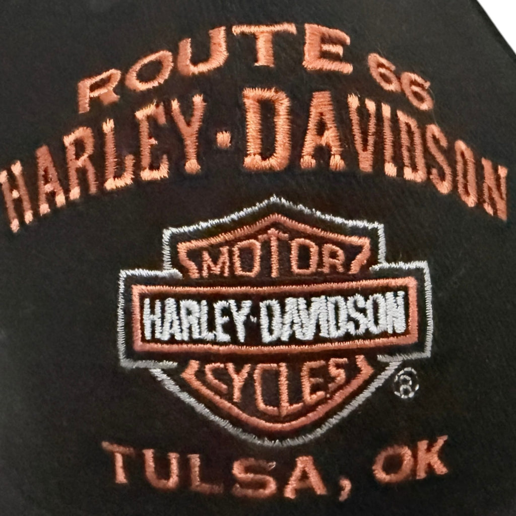 Harley-Davidson Men's Black Harley-Davidson Motorcycles Route 66 Harley-Davidson Tulsa, OK Hat — additional view