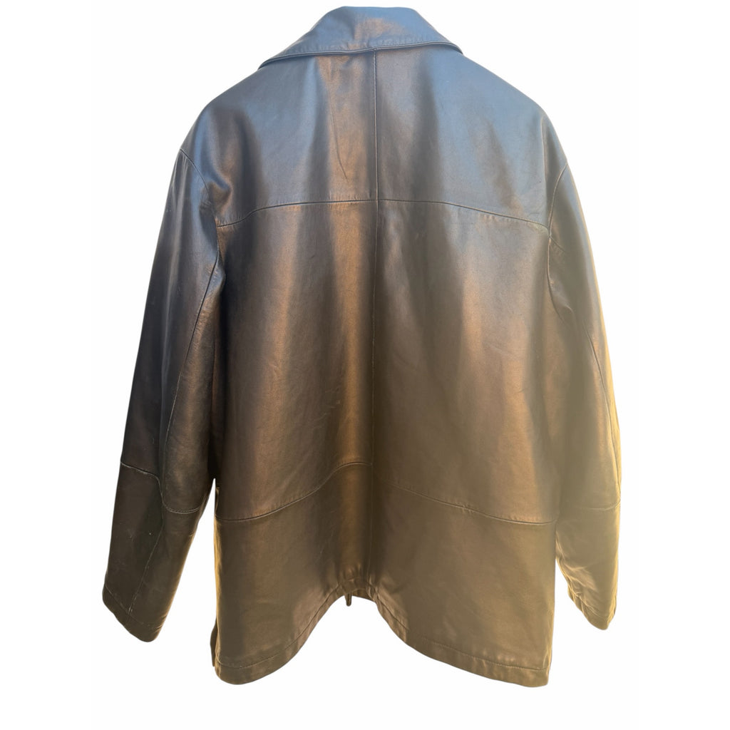 Pelle Studio Wilsons Black Leather Jacket Mens XL Thinsulate