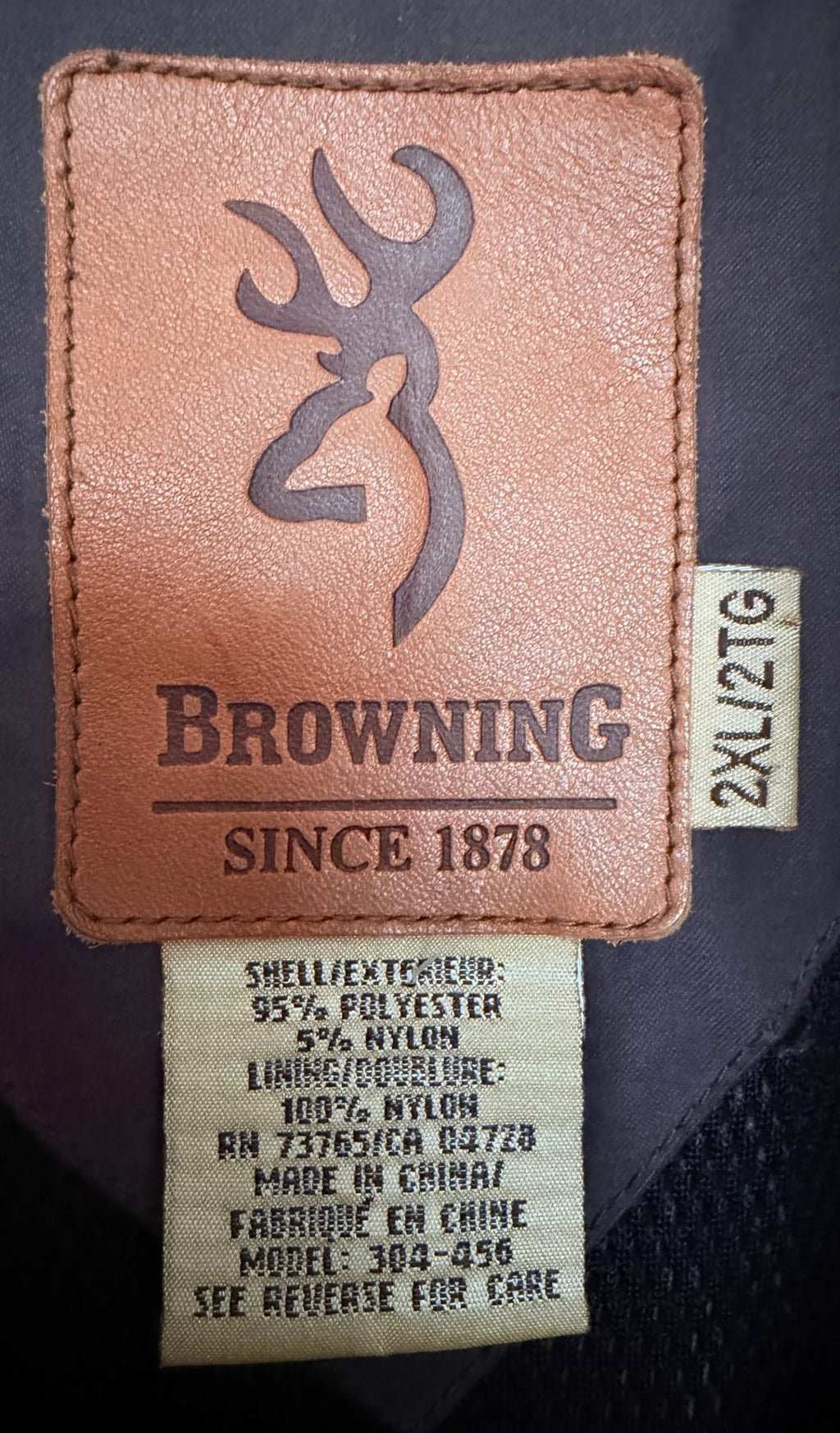 Browning Men's Brown Colorblock Jacket — brand label