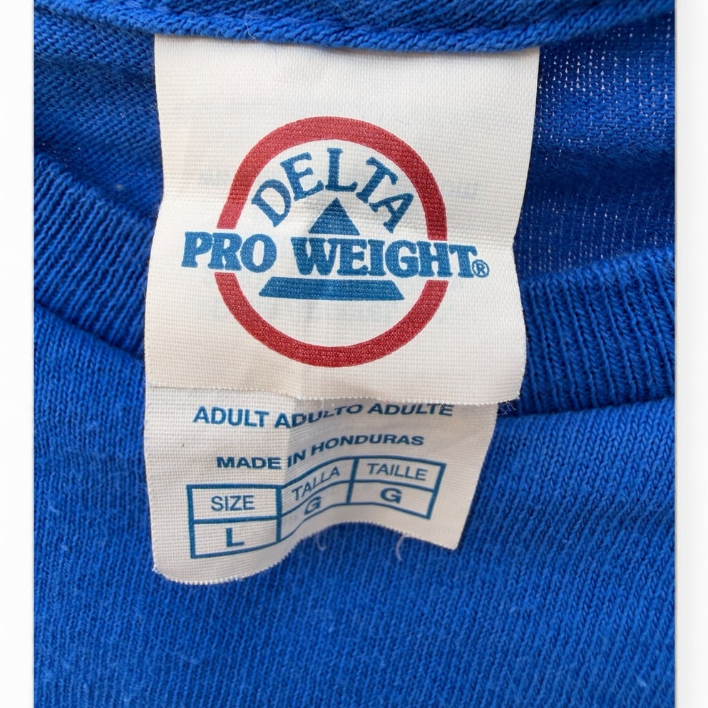 Monster Jam Blue Graphic T Shirt Large Delta Pro Weight
