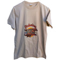 Budweiser Biplane Graphic T Shirt Mens Large Beige Vintage Beer Tee