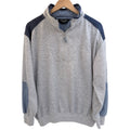 Christian Dior Monsieur Quarter Zip Sweatshirt Mens Large Gray Blue Pullover