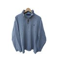 Polo Ralph Lauren Quarter Zip Pullover Mens XL Gray Pony Logo Sweatshirt