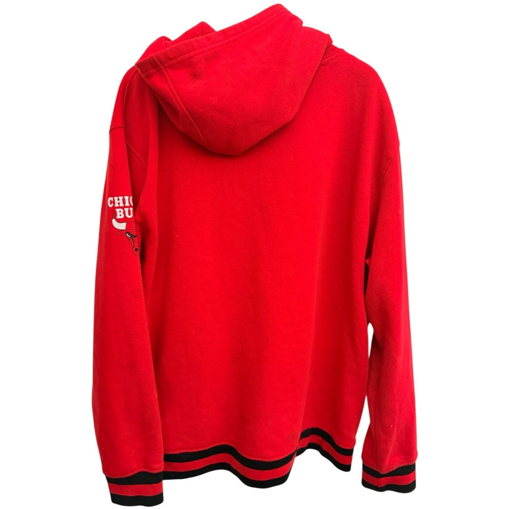 Chicago Bulls NBA Pullover Hoodie Mens XXL Red Team Logo Sweatshirt