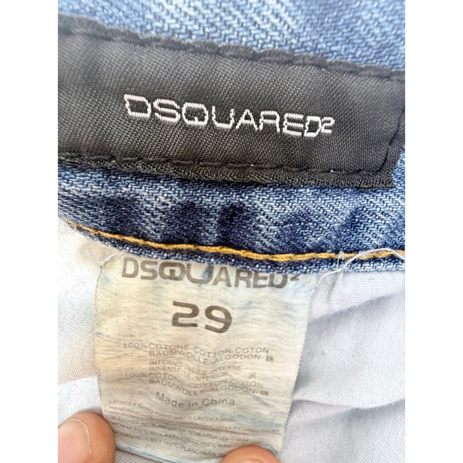 DSquared2 Mens Jean Shorts Size 29 Distressed Denim Designer Luxury Italy Style