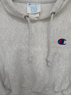 Champion Women's White Reverse Weave Cropped Hoodie Hoodie — view 4