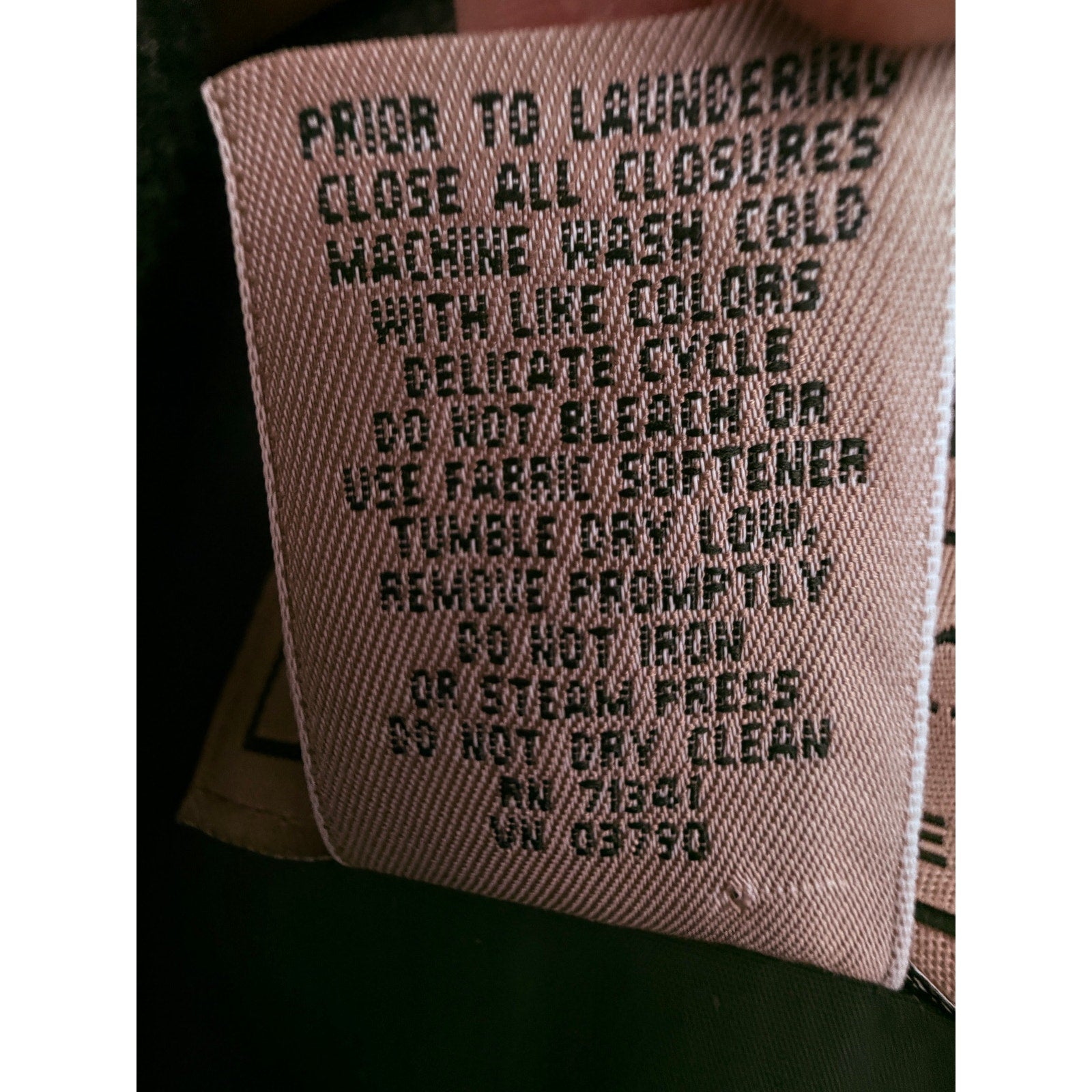 L.L.Bean Black Nylon Fleece Lined Full Zip Outdoor Vest Mens M