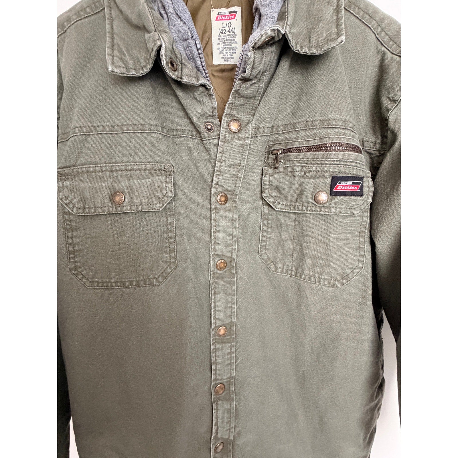 Dickies Hooded Workwear Jacket Mens Large