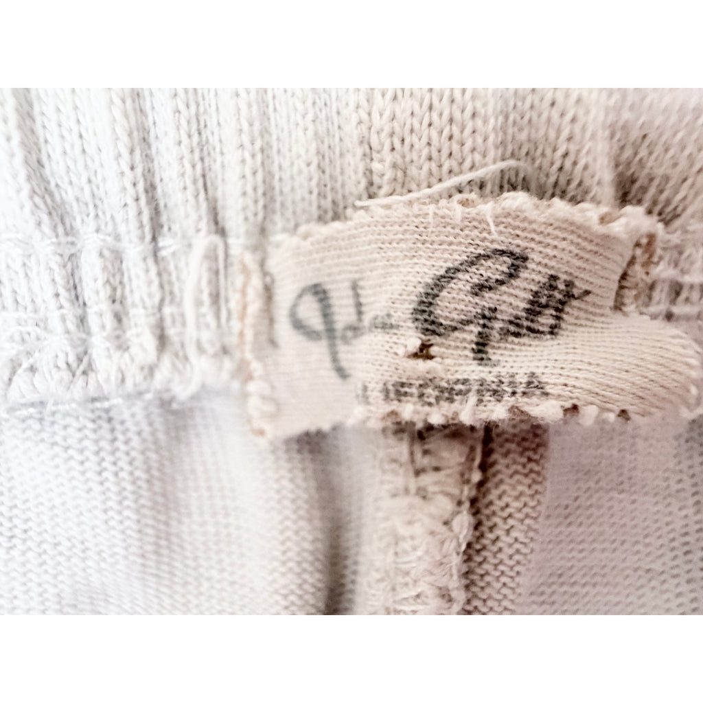 John Galt Womens Medium White Linen Blend Drawstring Wide Leg Pants
