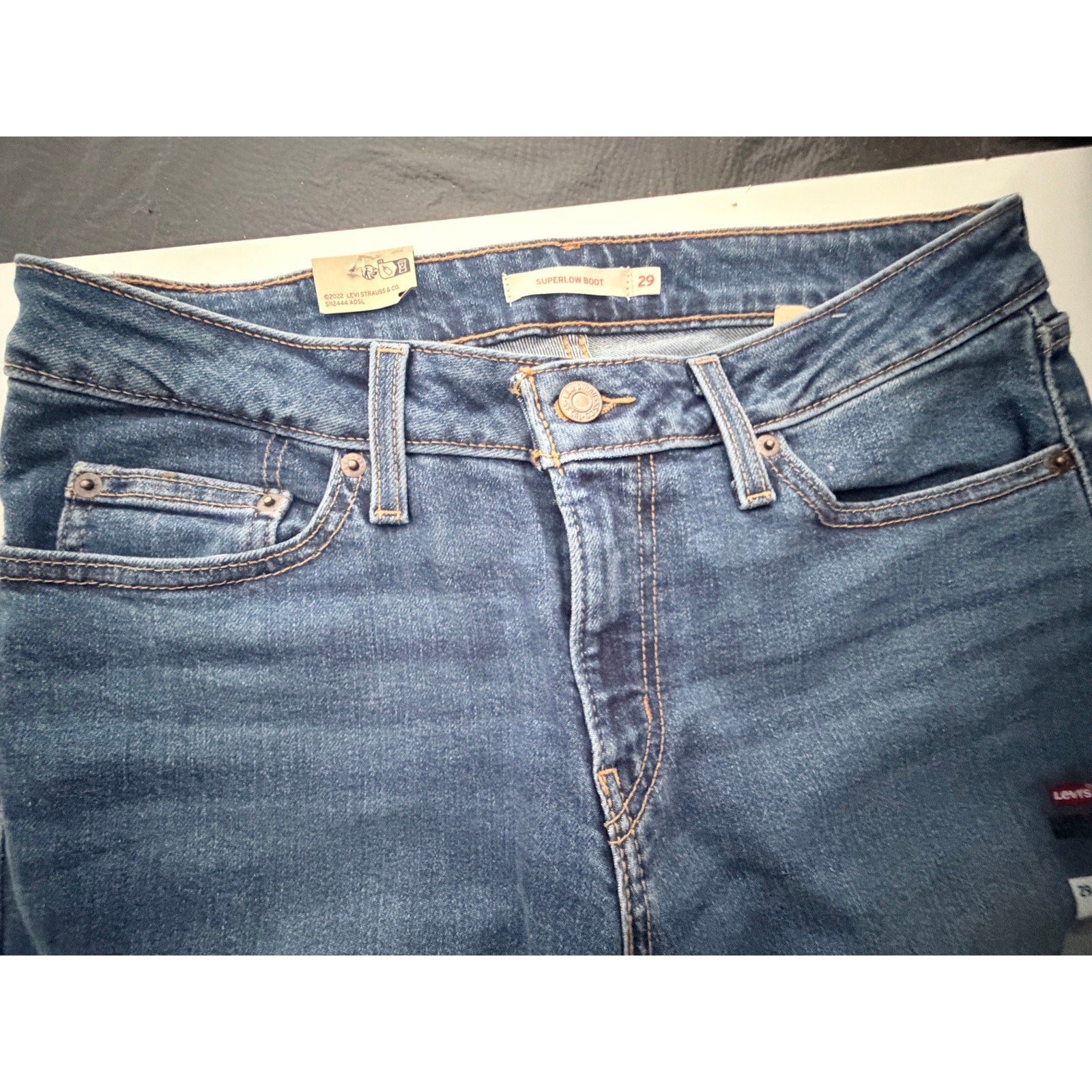Levi's Superlow Boot Women's Jeans 29x32 Medium Wash Bootcut NWT