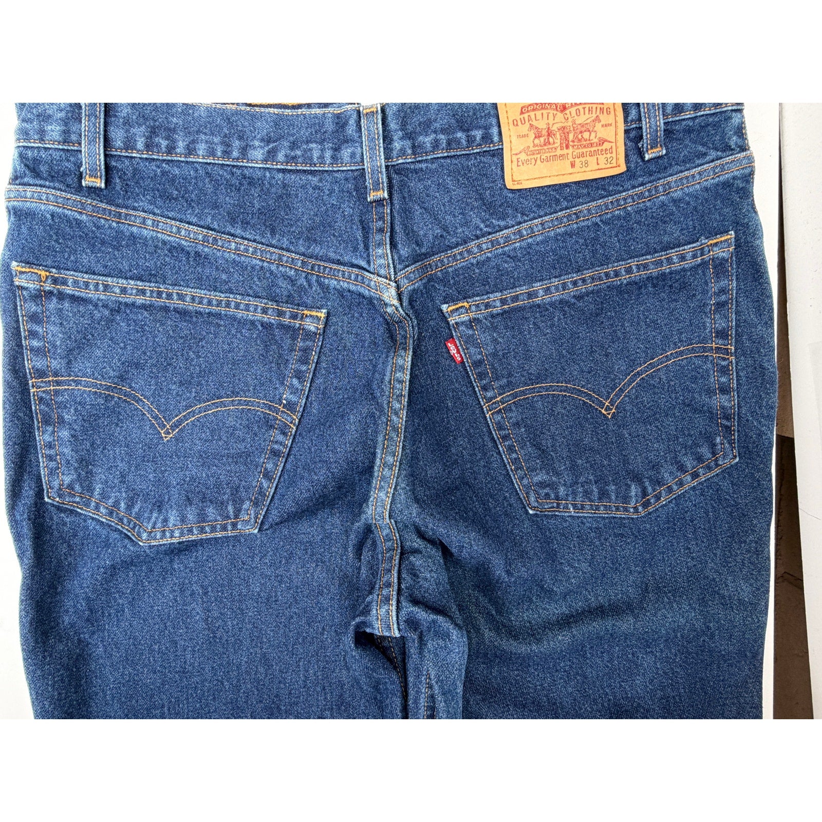 Levi's Jeans Mens 38x32 Blue Relaxed Straight Leg Denim Classic Fit,Levi's jeans