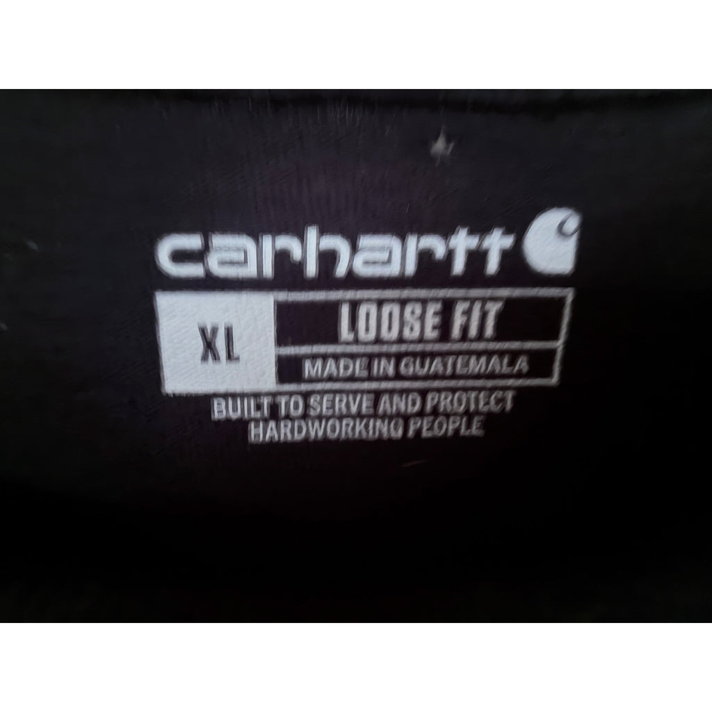 Carhartt K87 Pocket T Shirt Mens XL Black Loose Fit Heavyweight Workwear