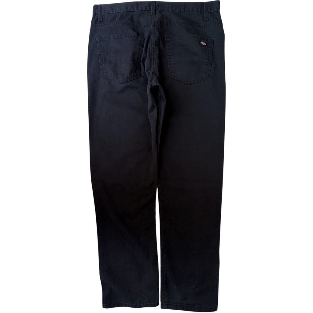 Dickies Mens Pants 36x32 Black Slim Taper Workwear Chino Durable Work Pants