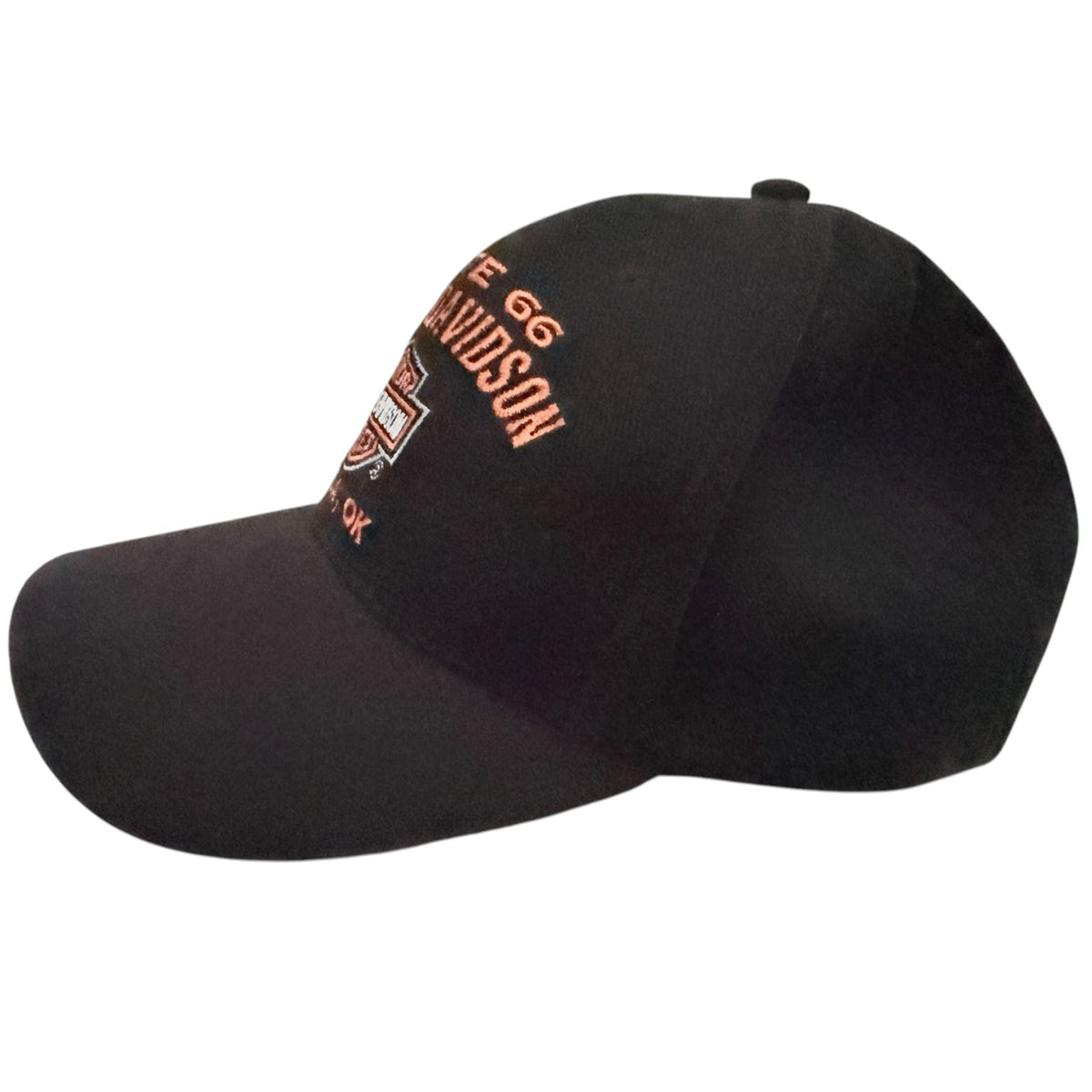 Harley-Davidson Men's Black Harley-Davidson Motorcycles Route 66 Harley-Davidson Tulsa, OK Hat — additional view