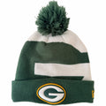 New Era Green Bay Packers Pom Beanie Green White NFL