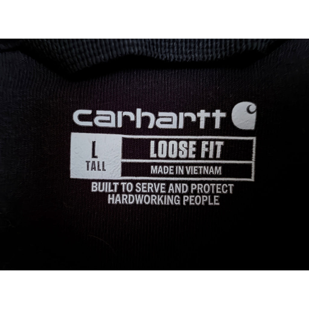 Carhartt Loose Fit Mens Black Hoodie Large Tall Sweatshirt
