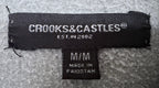 Crooks & Castles Men's Gray Death Row Records Hoodie — brand label