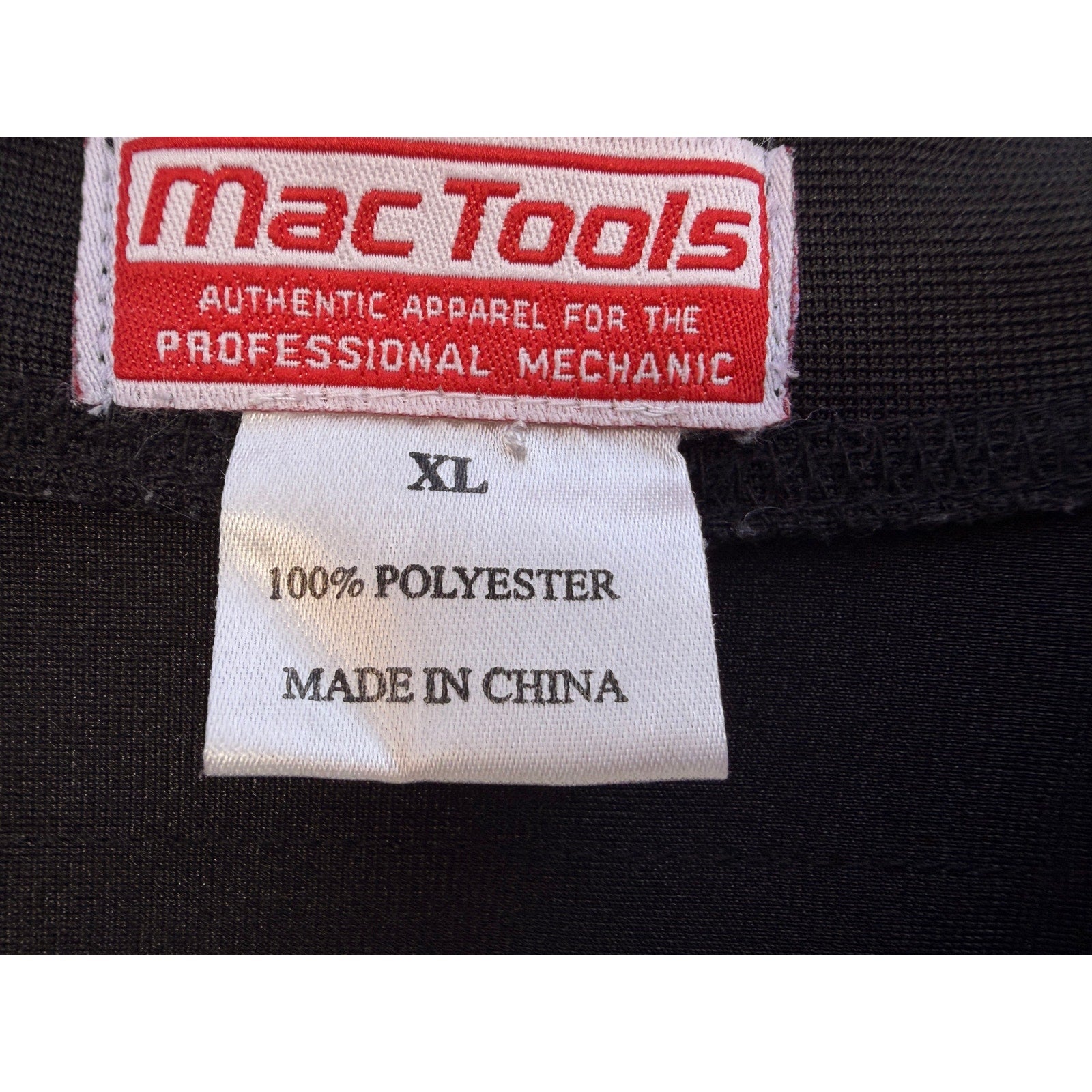 Mac Tools Football Jersey Mens XL Black Mesh #38 Graphic V Neck Mechanic Shirt