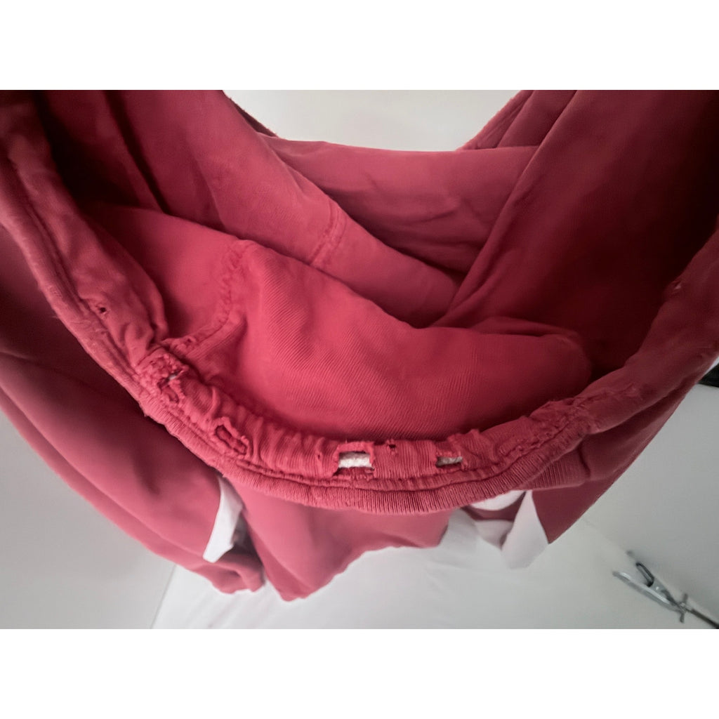 Nike Sportswear Hoodie Mens 2XL Red Black White Distressed Pullover Sweatshirt
