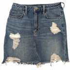 Hollister Women's Distressed Denim Mini Skirt 3 W26 product image
