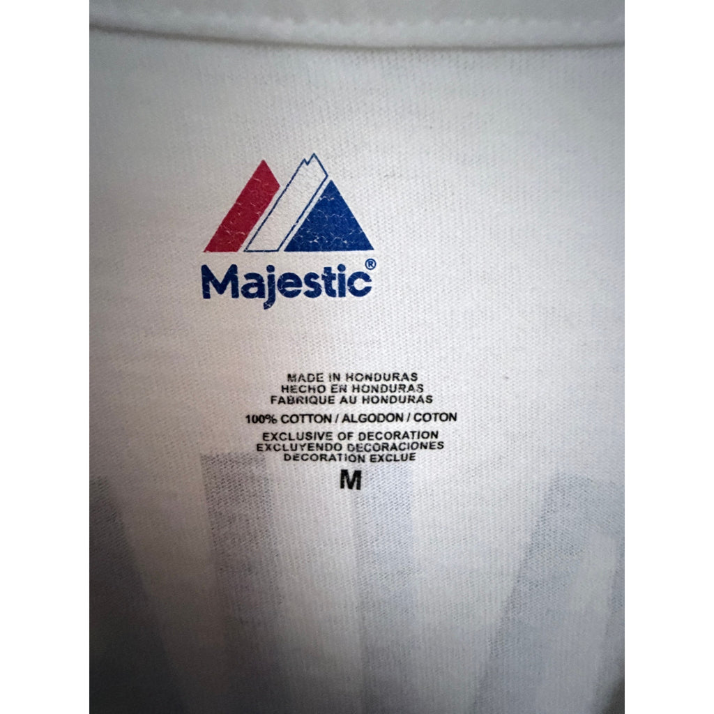 Minnesota Twins Joe Mauer 7 Graphic T Shirt White Majestic Mens Medium