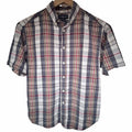 Polo Ralph Lauren Boys Plaid Button Down Shirt Youth Medium Short Sleeve