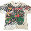 NASCAR White T-Shirts Vintage nascar aop bobby labonte Large