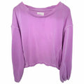 Anthropologie Purple Cropped Sweatshirt Womens M