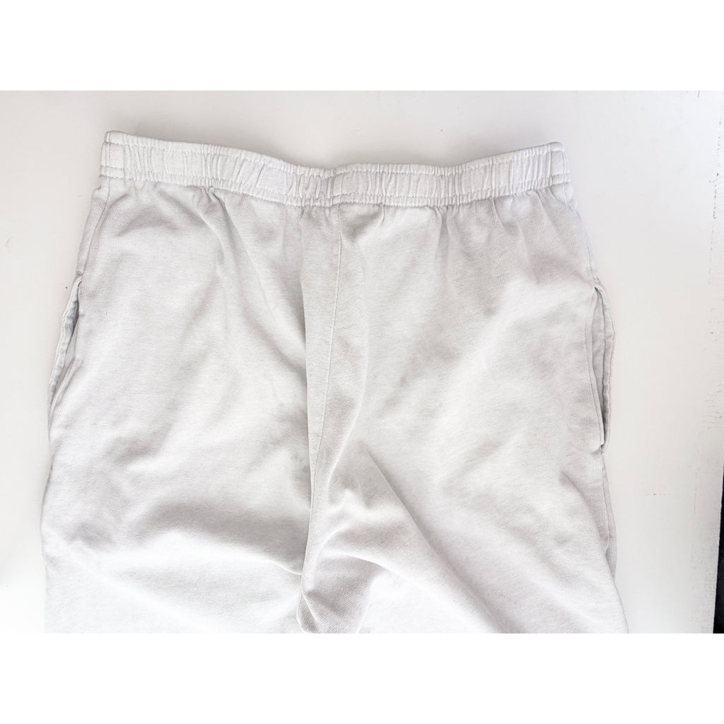 John Galt Womens Medium White Linen Blend Drawstring Wide Leg Pants