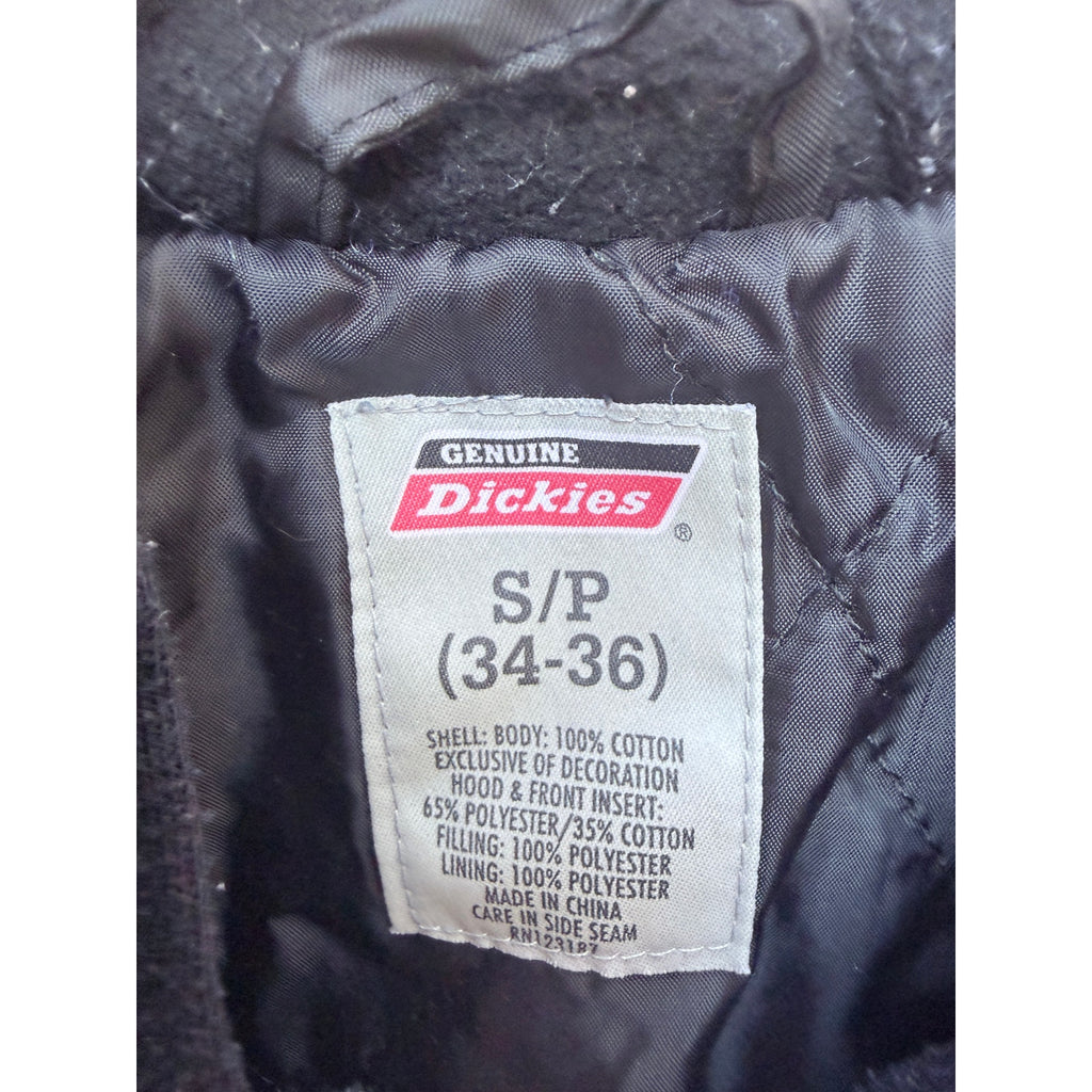 Dickies Camo Hooded Jacket Mens Small Quilted Lined Workwear Camouflage Coat