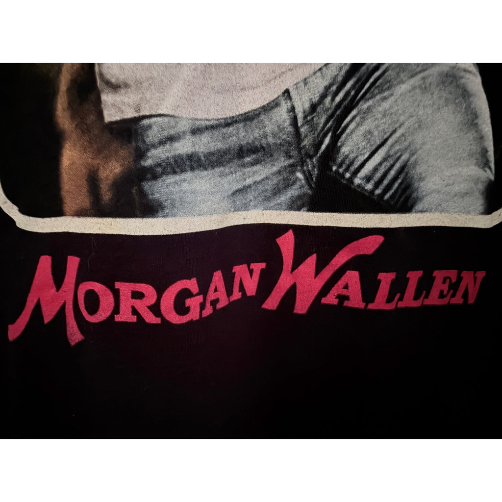 Morgan Wallen One Night At A Time World Tour Graphic T Shirt Mens Medium Black