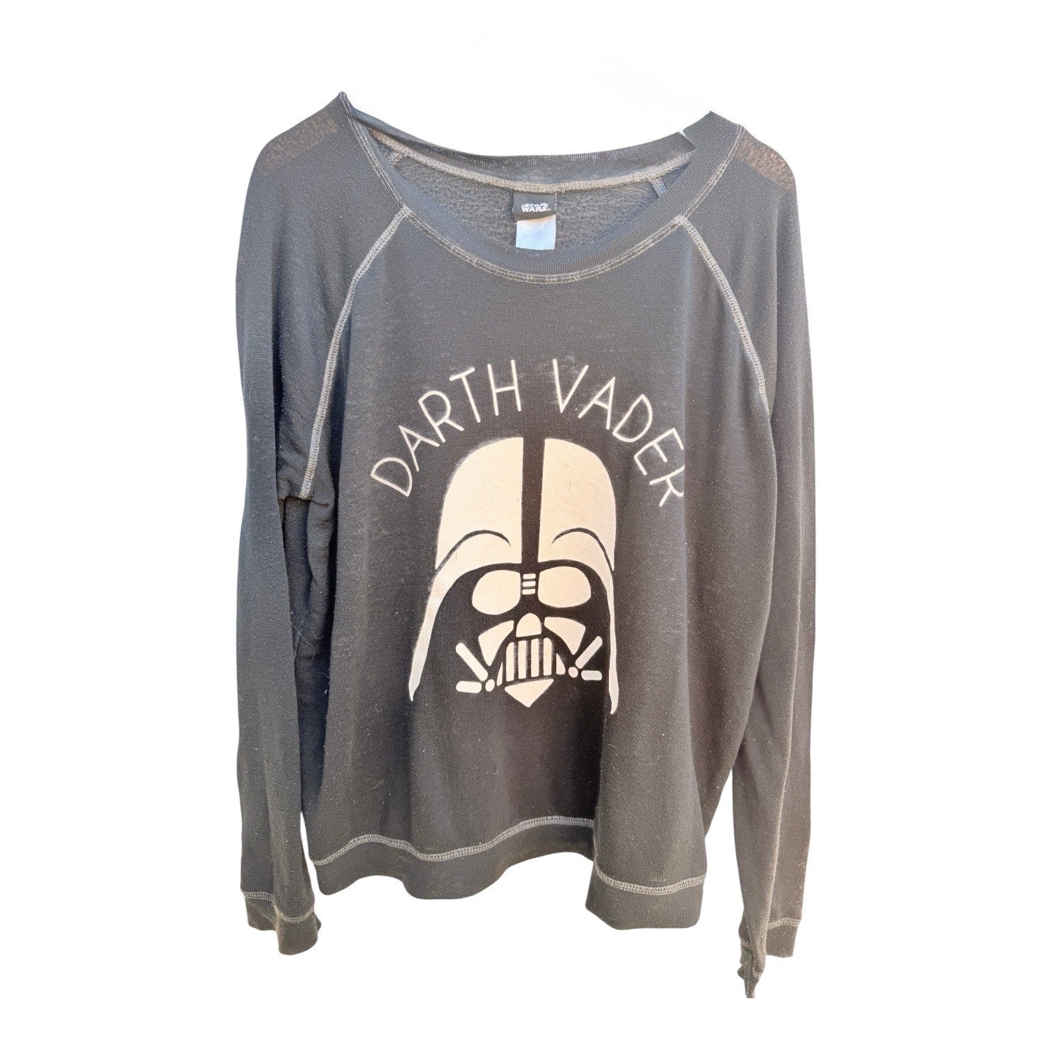 Star Wars Darth Vader Sweatshirt Womens Medium Black Loungefly Graphic Crewneck