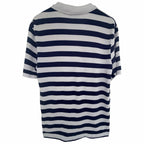 Lacoste Blue White Striped Pique Polo Mens Large - product photo 2
