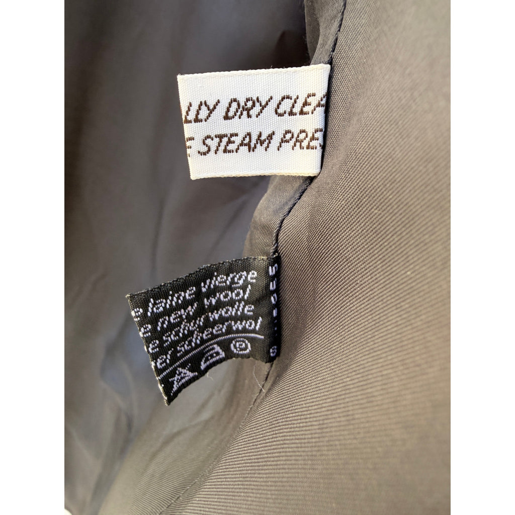 Yves Saint Laurent Mens Blazer Jacket Gray Pinstripe Made In France Vintage 40R