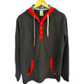 Burton DryRide Hoodie Mens M Black Red Snowboard Ski Pullover Sweatshirt