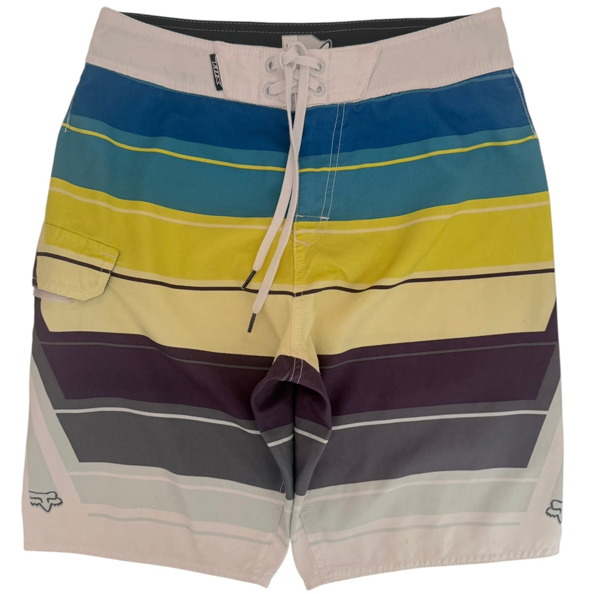 Fox Men's Blue Striped Swimwear — front view