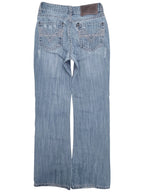 Rock & Roll Cowboy Men's Blue Jeans — back view