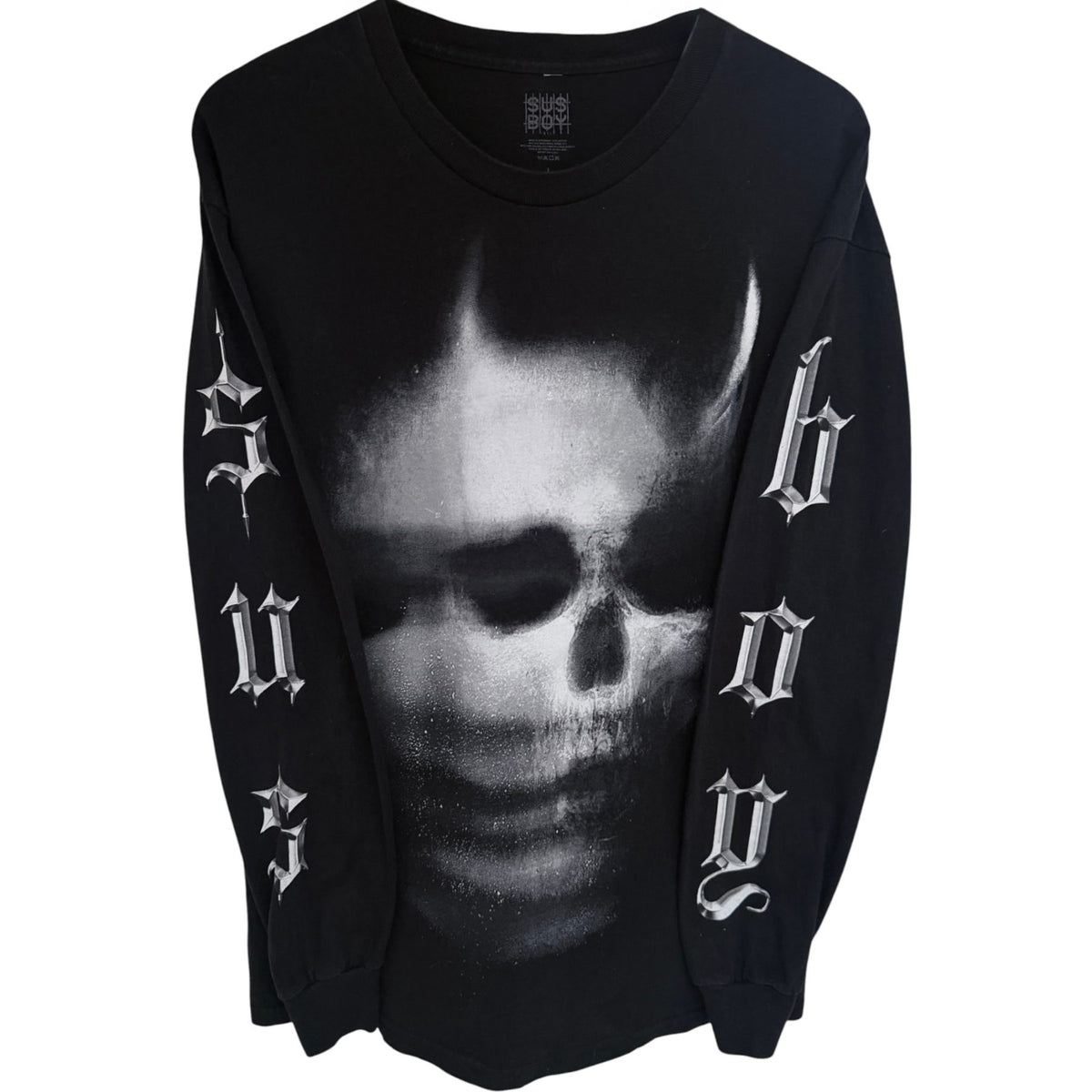 SUS BOY Men's Black Crewneck T-Shirt — front view