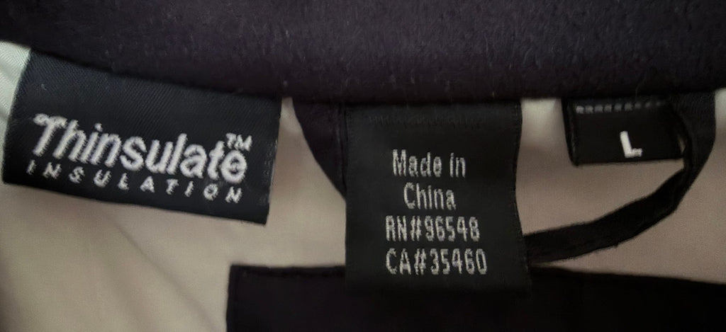 Oakley Men's Black Baggy Fit Coat — brand label