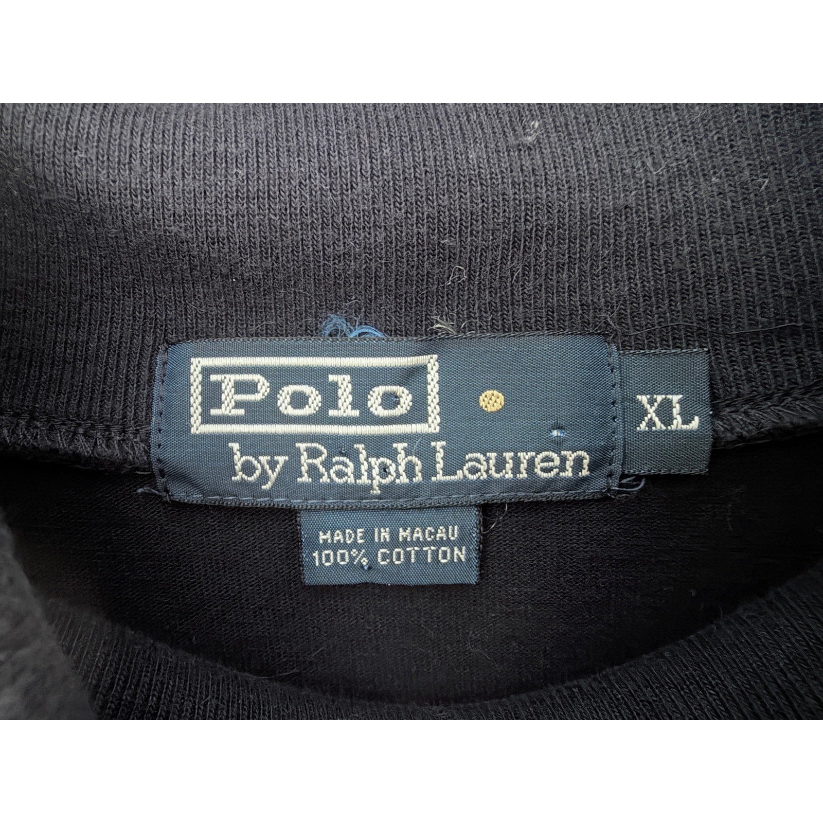 Polo Ralph Lauren Turtleneck Shirt Mens XL Blue Long Sleeve Pony Logo Tee