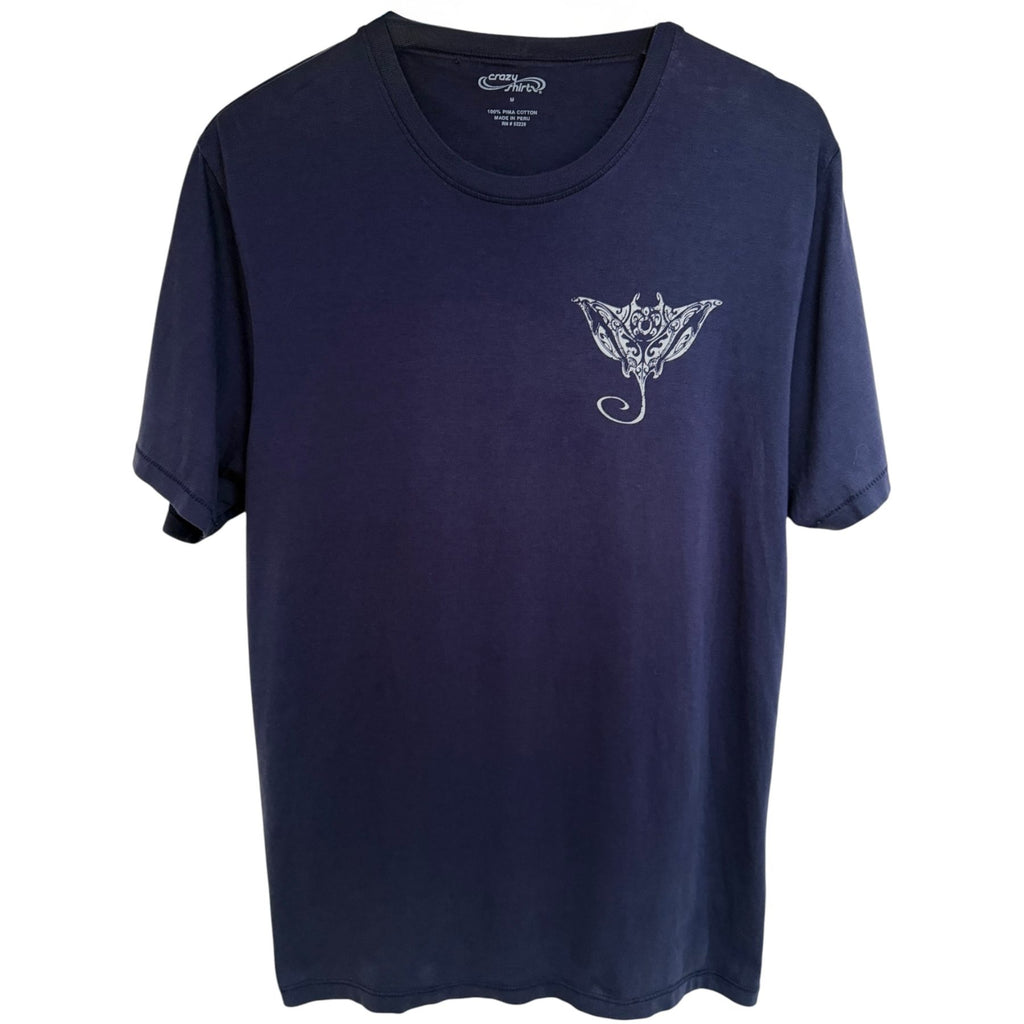 Crazy Shirts Men's Navy Blue Key West Dive Company T-Shirt — front view