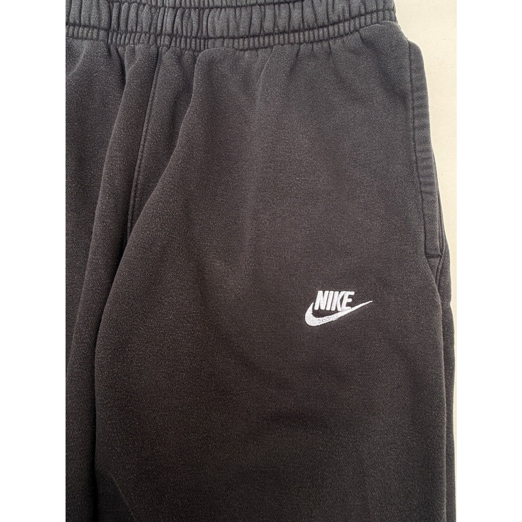 Nike Sweatpants Mens Medium Black Joggers Athletic Swoosh Logo Fleece