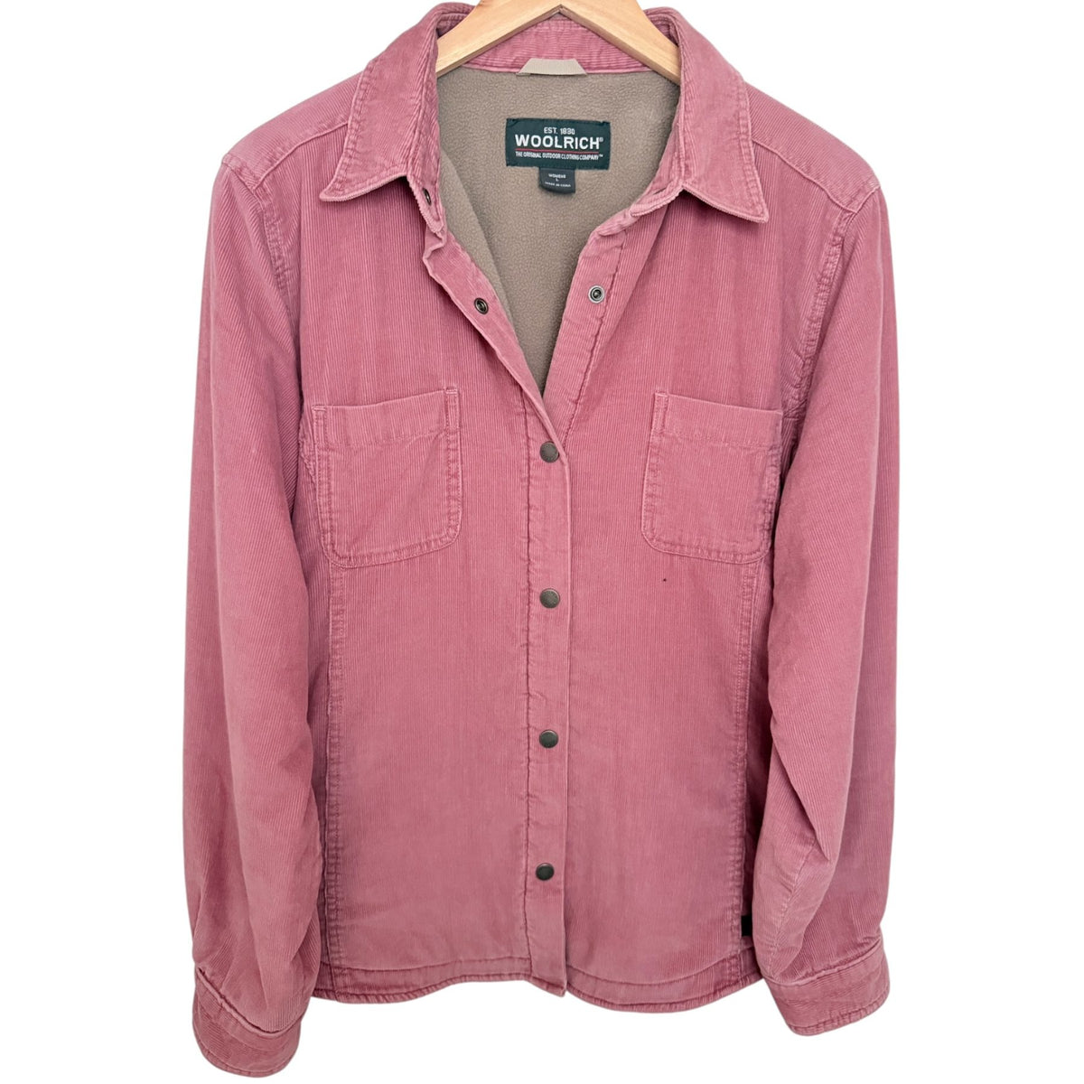 Woolrich Women's Pink Fleece Jacket — front view