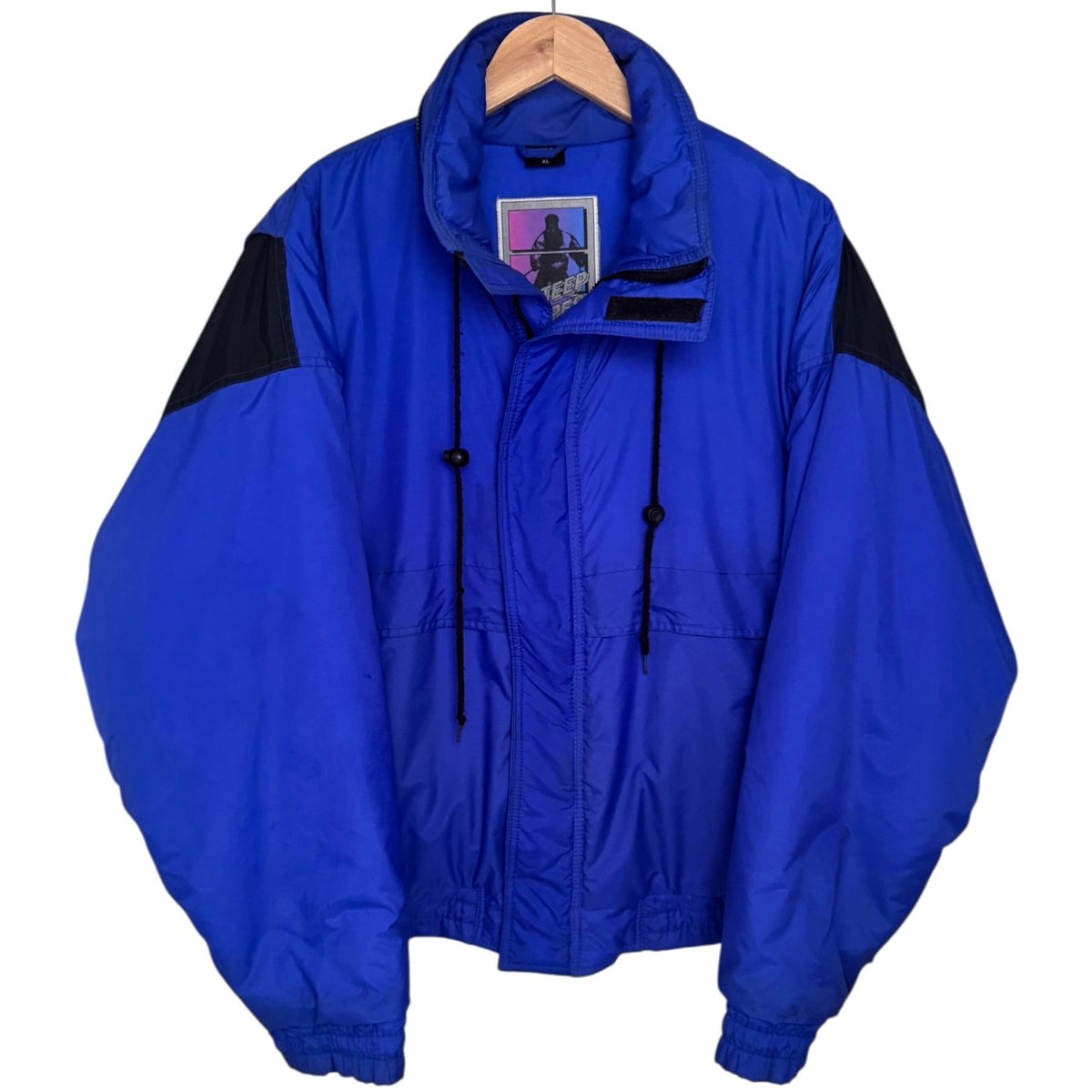 Steep Slopes Men's Blue Colorblock Full-Zip Jacket — front view