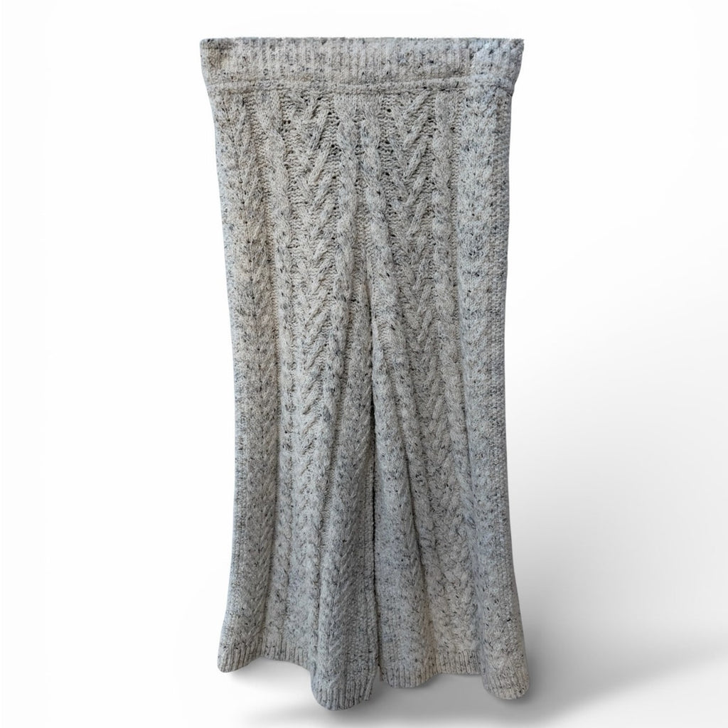 Anthropologie Cable Knit Sweater Pants Gray Womens M
