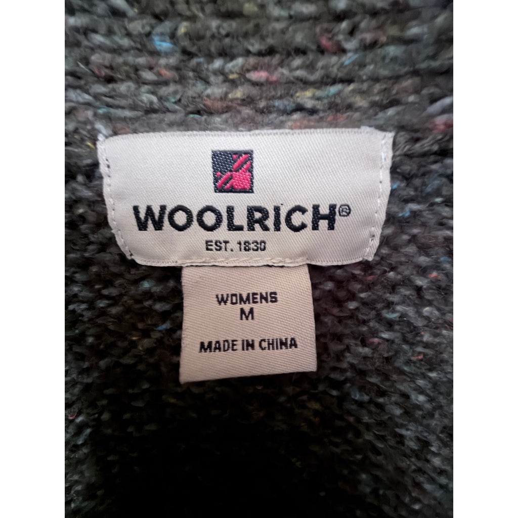 Woolrich Fair Isle Shawl Collar Belted Cardigan Women's Medium