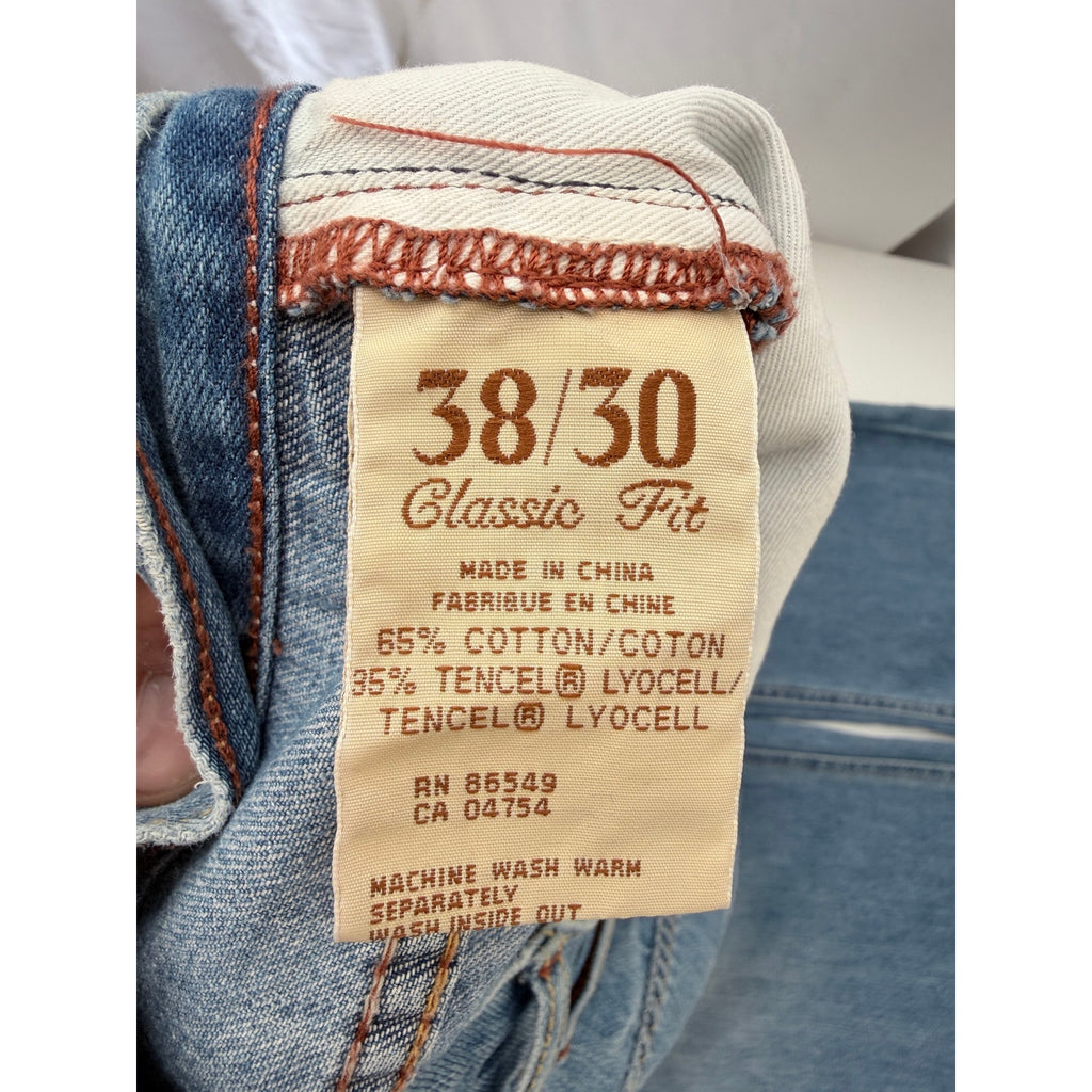 Tommy Bahama Jeans Mens 38x30 Light Wash Classic Fit Denim Pants