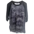 Dakine Raglan Shirt Mens XL Gray Black 3/4 Sleeve Surf Skate MTB Jersey