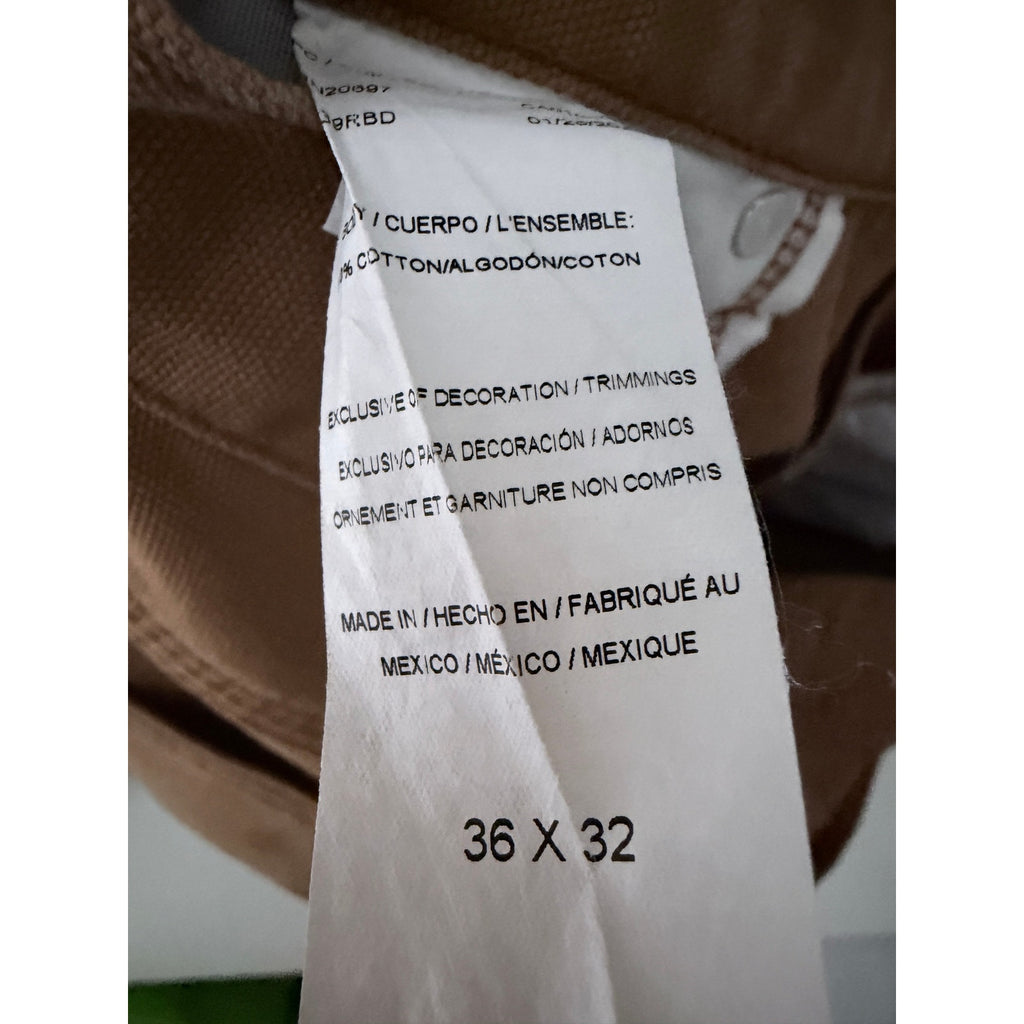 Dickies Carpenter Pants Men's 36x32 Brown Utility Workwear Cotton