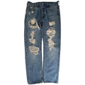 Levi's 501 Mens 30x30 Blue Distressed Ripped Jeans